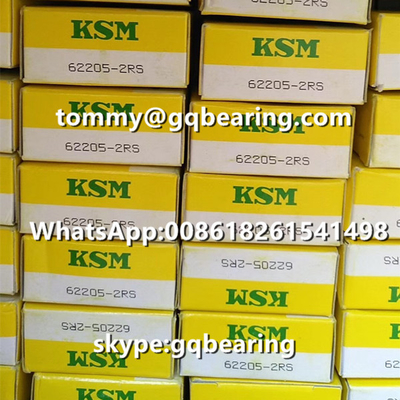 Gummi Japan-Ursprungs-KSM 62205-2RS versiegelte Rillenkugellager 25 x 52 x 18 Millimeter
