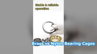 Vergleich zwischen Messingkäfig und Nylonkäfig für Schräglager