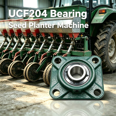 Besorgen UCF204 Quadratflansche Kissenblock Lager 20 mm Bohrungs-Guss-Eisen Gehäuse Montierte Einheit für Disc Harrow Tiller Online-Herstellung