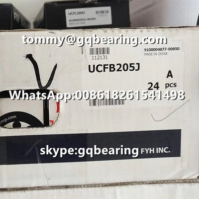 kaufen Gusseisenmaterial FYH UCFB205J 3-Schrauben-Flangen-Kissen-Block-Kugellager UCFB205 Online-Herstellung