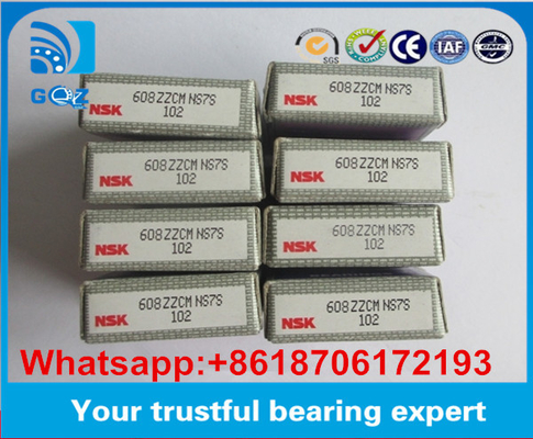 NSK 608ZZ C3 Fahrzeuglager NSK 608ZZ Rohrverpackung 608ZZCM NS7S Größe 8*22*7 mm