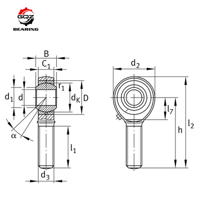 Großhandel Stange Enden 50mm SIA50ES-2RS Joint Super Präzision Lager SI Hinzufügen zu meinem Warenkorb