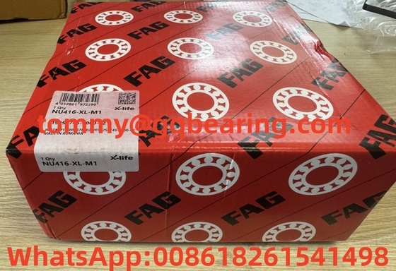 FAG NU416 NU416-XL-M1 Messingkäfig zylindrische Walzlager 80 mm Bohrung 200 mm Außendurchmesser