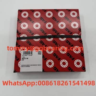 6022 FAG 6022-M-C4 Einzelreihe Messingkäfig mit tiefem Rillenkugellager