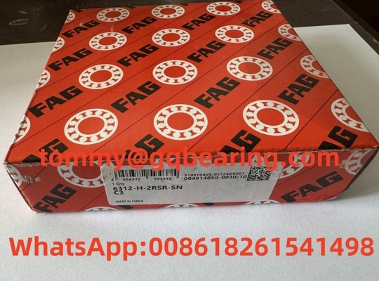 Stahlblech Metallkäfig FAG 6312-H-2RSR-SN-C3 mit tiefgreifendem Kugellager 60x130x31mm