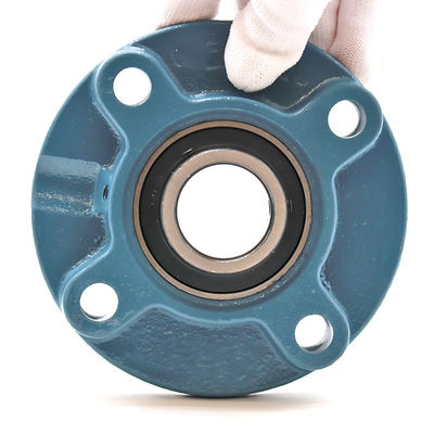 UCFC214 Four Bolt Round Flange Bearing Unit 70mm Bore UC214 Set Screw Lock Cast Iron Mounted Bearing