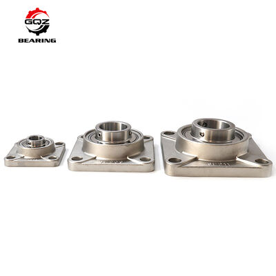 LKF218-2F 4-Bolt Flange Bearing with H2318 Sleeve, Double 2F Mudproof Seals