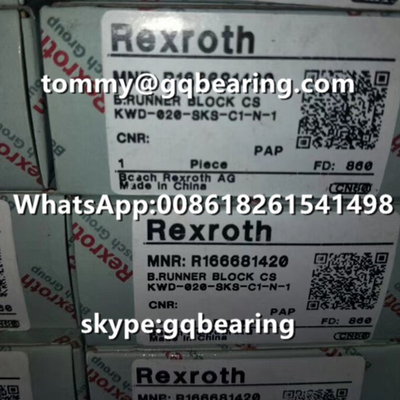 Materielle schmale Stahlart Läufer-Block Rexroth R166681420 der Unterlängen-Standardhöhen-SKS