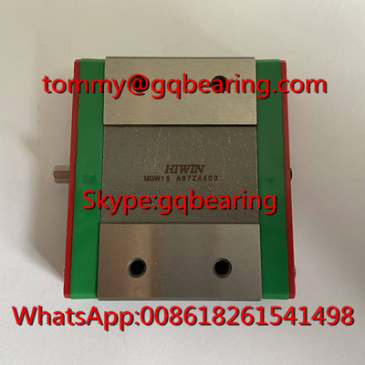 Edelstahl HIWIN MGW5C Linearblock MGW5CZ0CM Linear Kugellager mit geringer Geräuschbelastung