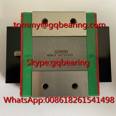 Edelstahl HIWIN MGW5C Linearblock MGW5CZ0CM Linear Kugellager mit geringer Geräuschbelastung